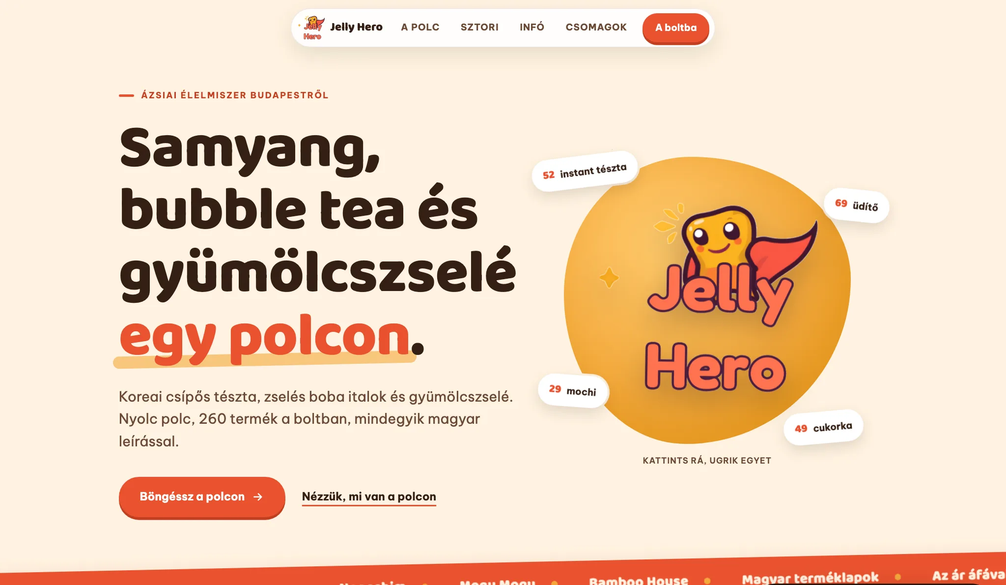 Jelly Hero — kezdőlap